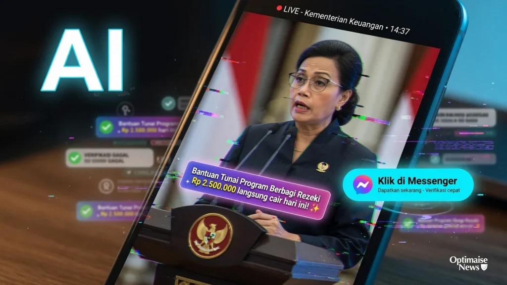 Tiga Video AI Catut Sri Mulyani Janji Bansos Lewat