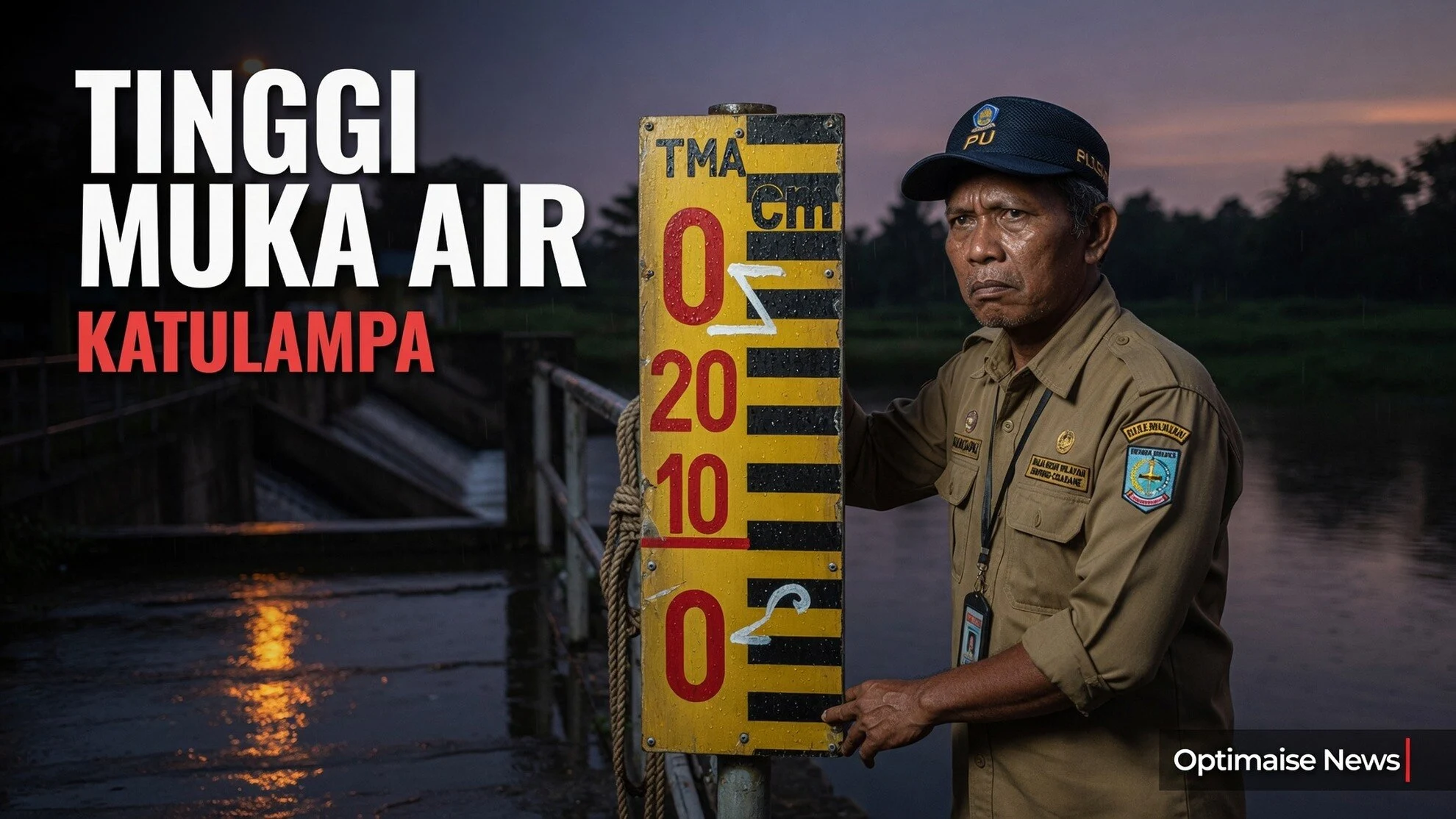 Tinggi Muka Air Bendung Katulampa Bogor Sentuh 0 Cm