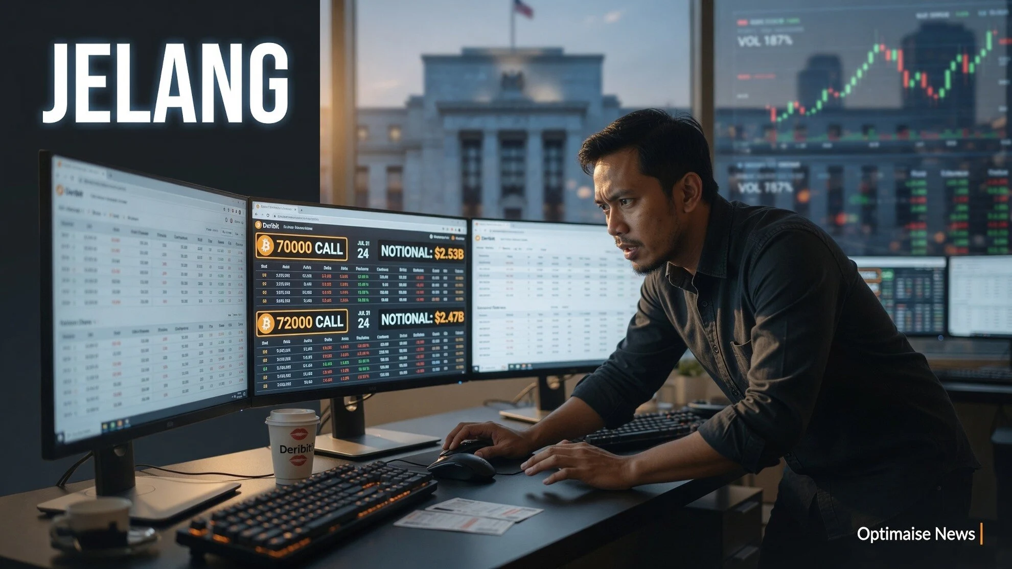 Trader Institusi Bidik Bitcoin US$72.000 Jelang Fed
