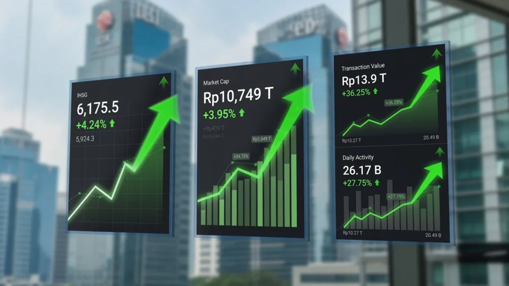 Tiga indikator likuiditas harian yang naik bersamaan