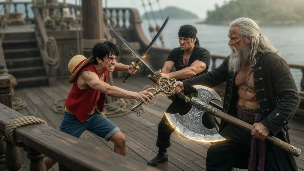 Kolaborasi Luffy-Zoro Menghadapi Kapak dan Haki Gaban