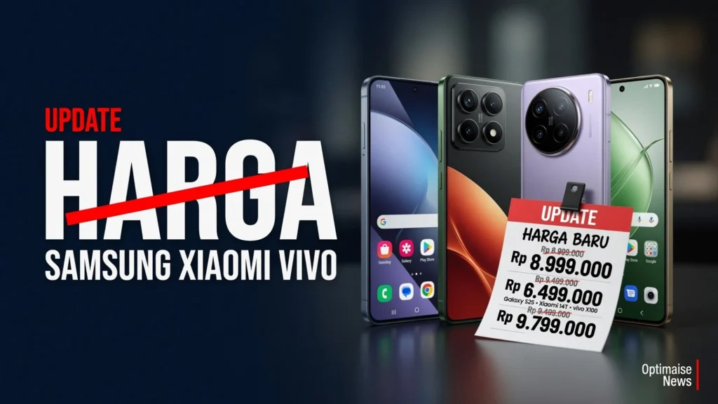 Update Harga HP Samsung, Xiaomi, dan vivo Terbaru Turun