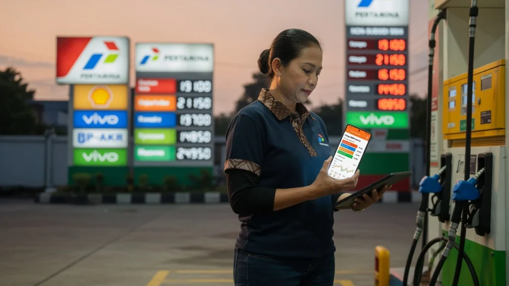 Perbandingan harga diesel di Pertamina, Shell, BP-AKR, dan Vivo