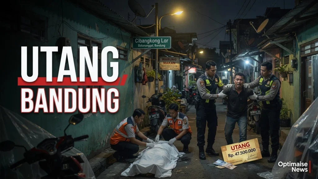 Utang Rp200 Ribu Picu Tiga Tusukan Maut di Cibangkong