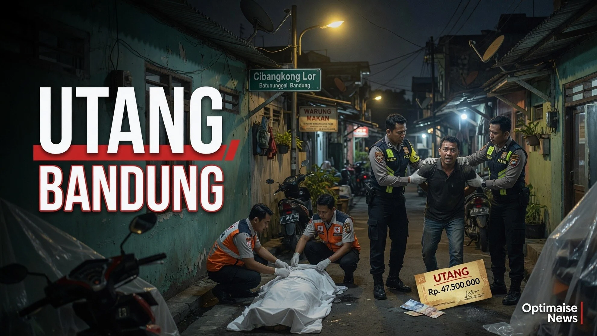 Utang Rp200 Ribu Picu Tiga Tusukan Maut di Cibangkong