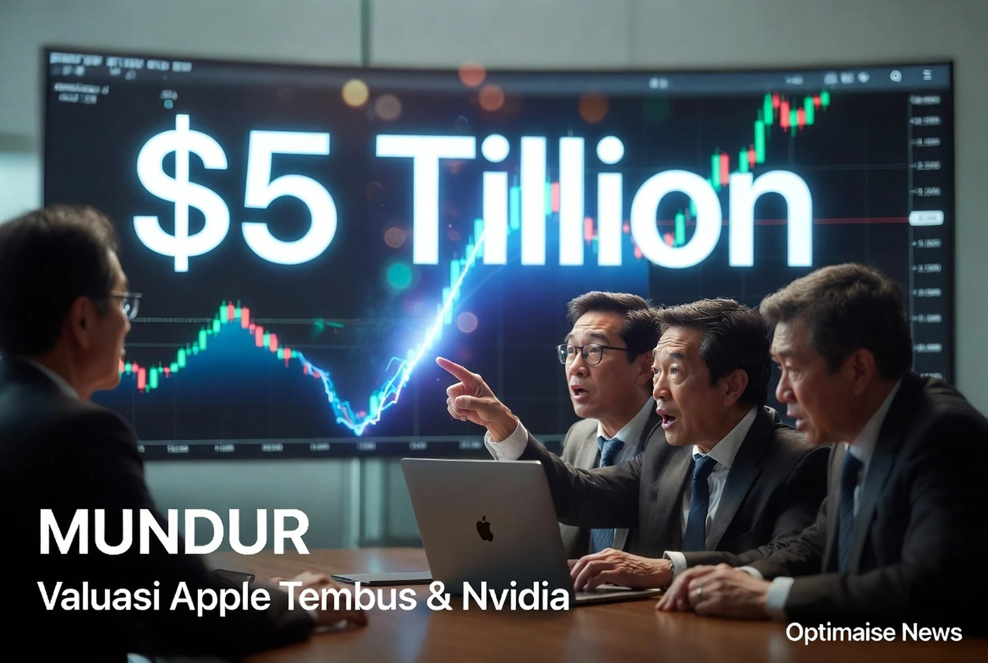 Valuasi Apple Tembus & Nvidia Mundur Rp 90 K