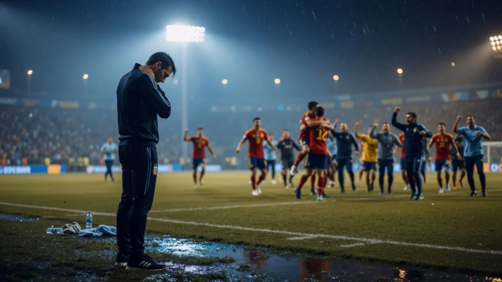 Hampir back to back, tapi trofi lepas di tangan La Furia Roja
