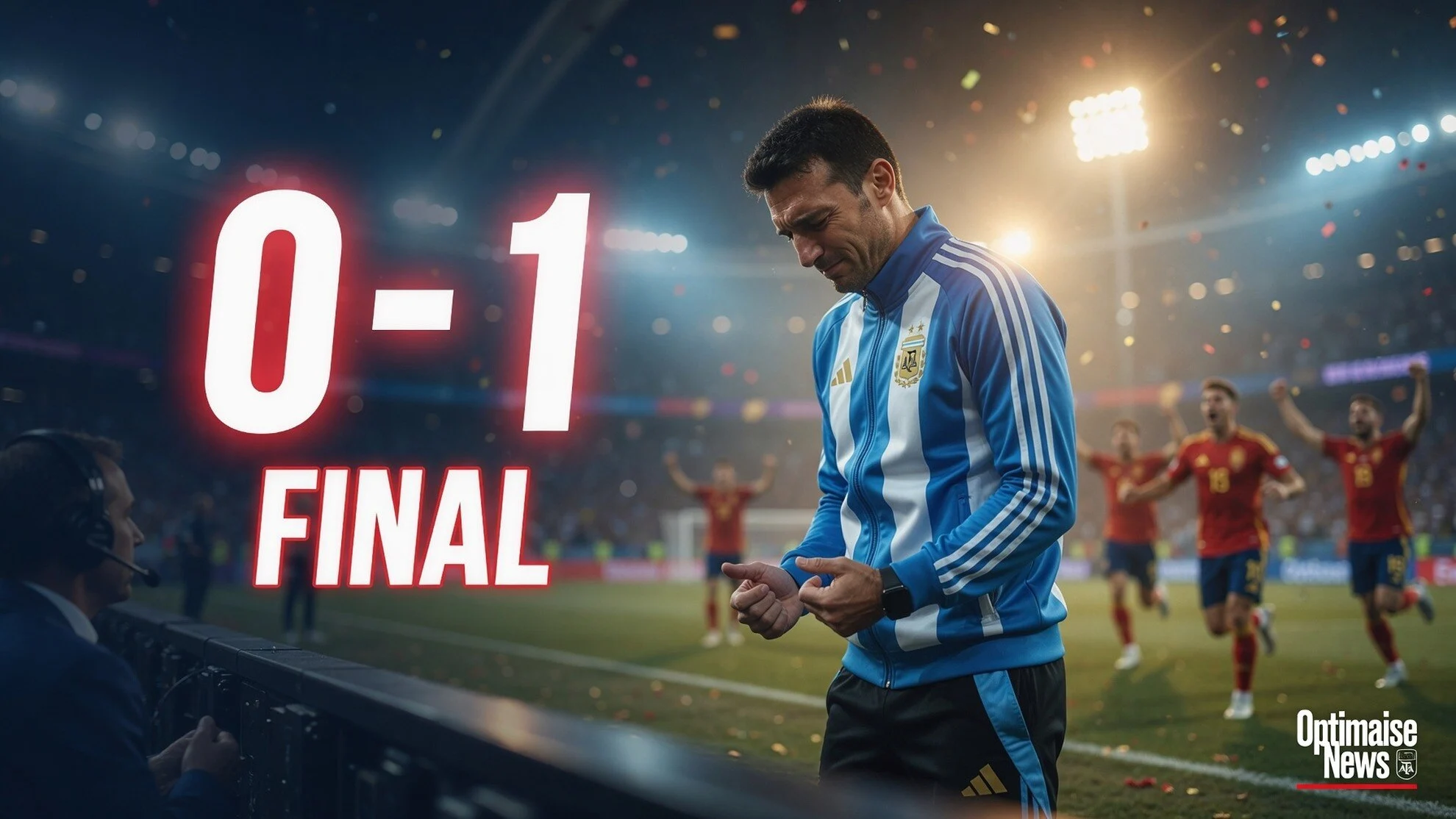Video: Scaloni Terpuruk usai Argentina Kalah Final 0-1