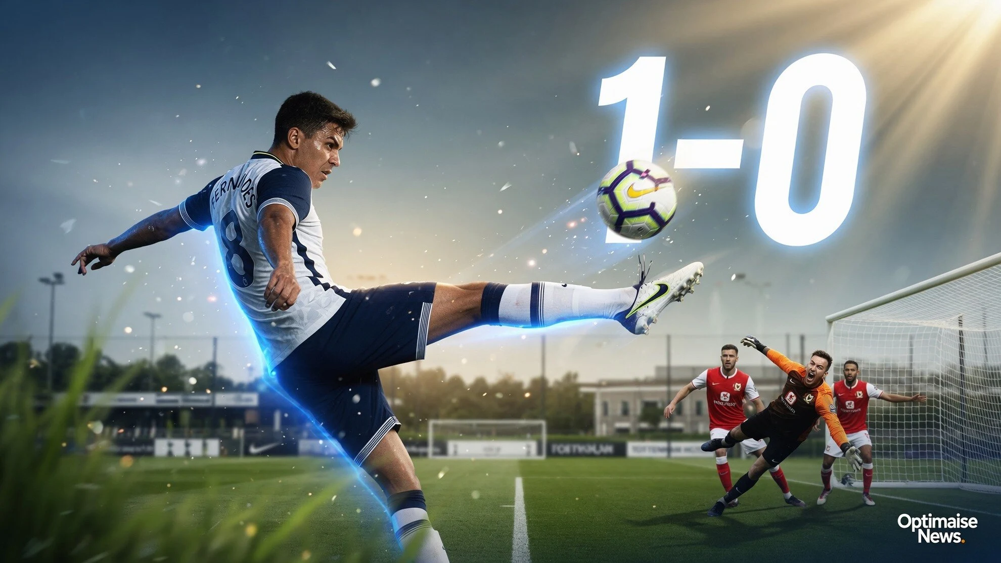 Voli Fernandes Menit 3 Bawa Tottenham vs MK Dons 1-0