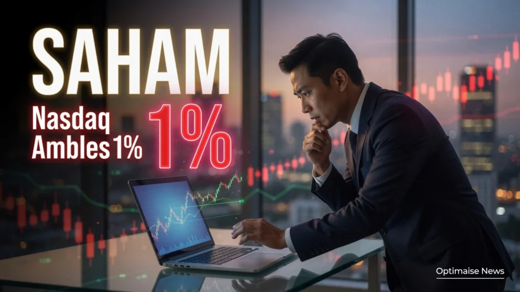 Wall Street Kompak Melemah, Nasdaq Ambles 1% Dihantam Saham