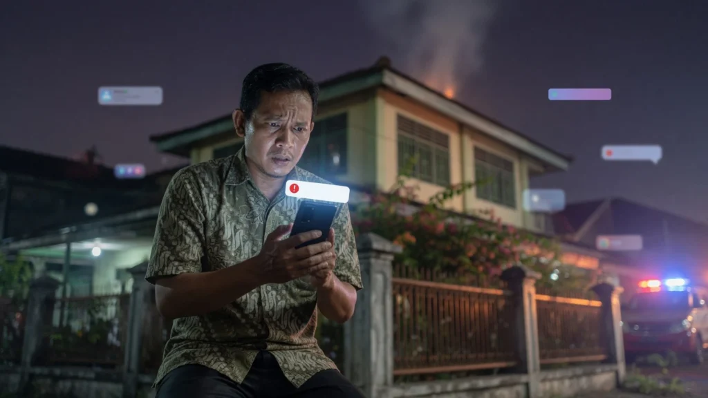 Korban Ditemukan di Kamar Belakang Usai Api Padam
