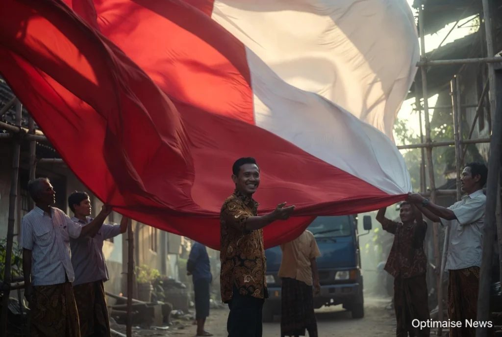 Warga Malang Patungan Bendera Raksasa 600 Meter untuk HUT ke-81 RI