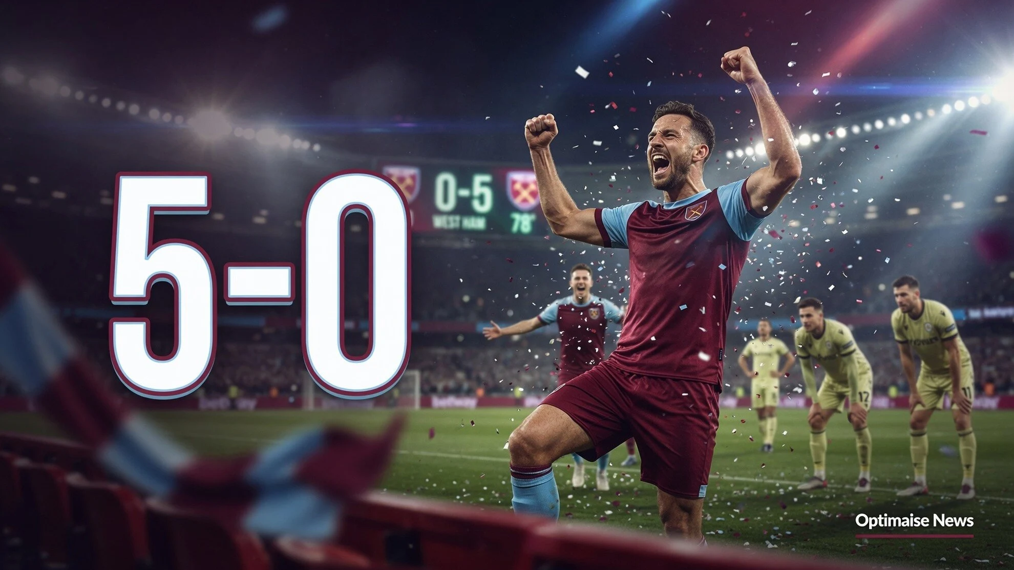 West Ham Bantai Stevenage 5-0 di Menit ke-90