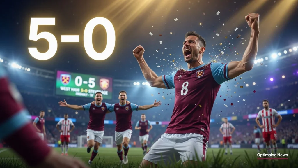 West Ham Gilas Stevenage 5-0 di Laga Persahabatan