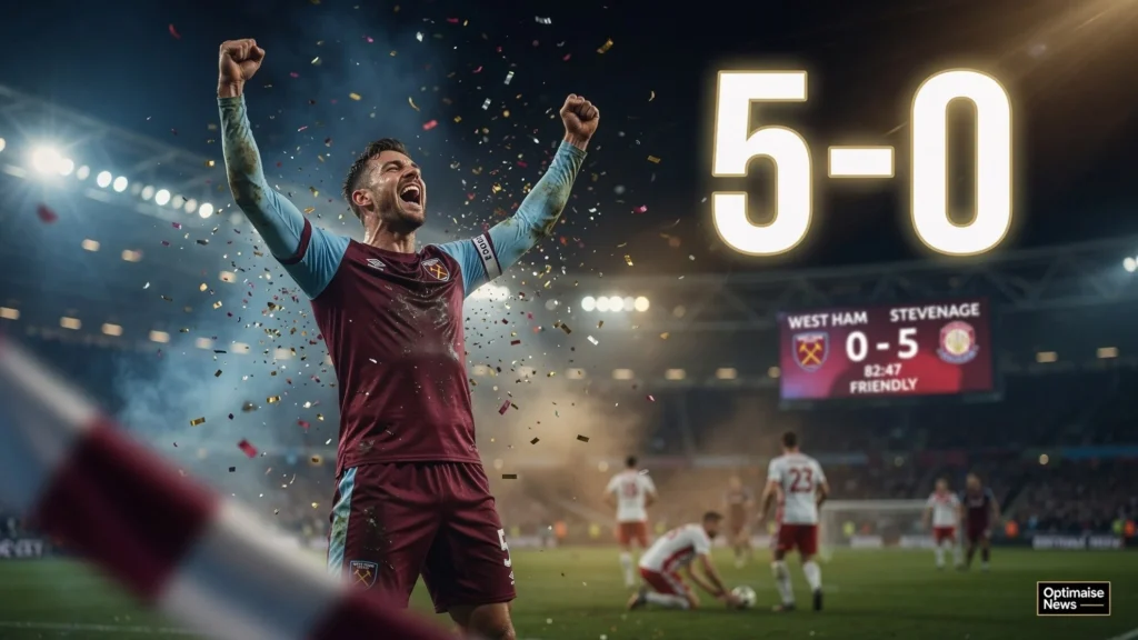 West Ham Menghancurkan Stevenage 5-0 di stevenage vs west ham