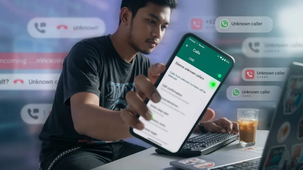 Langkah Aktifkan Heningkan Penelepon Tidak Dikenal