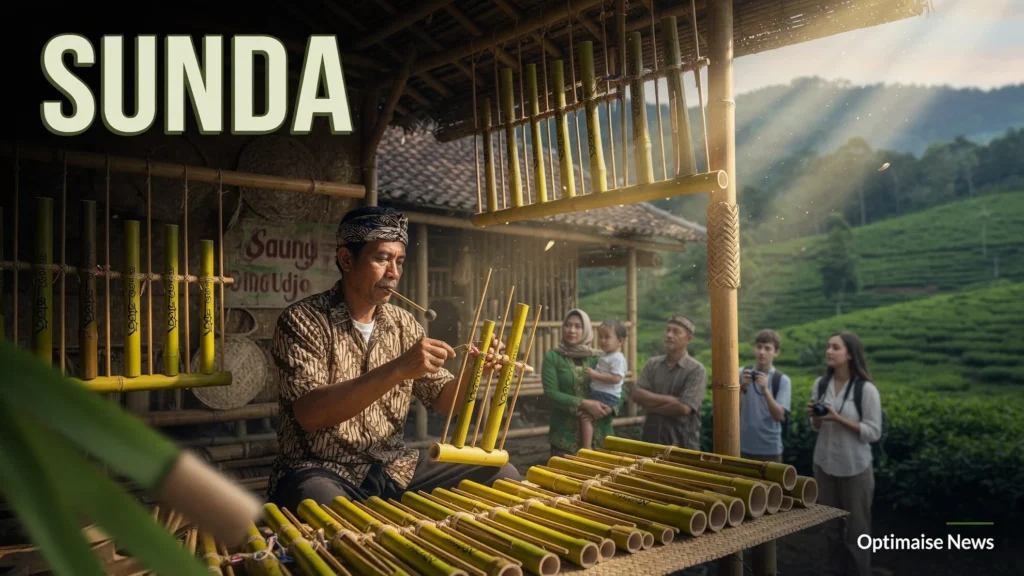 Wisatawan Saksi Bikin Angklung Lalu Pentas Sunda
