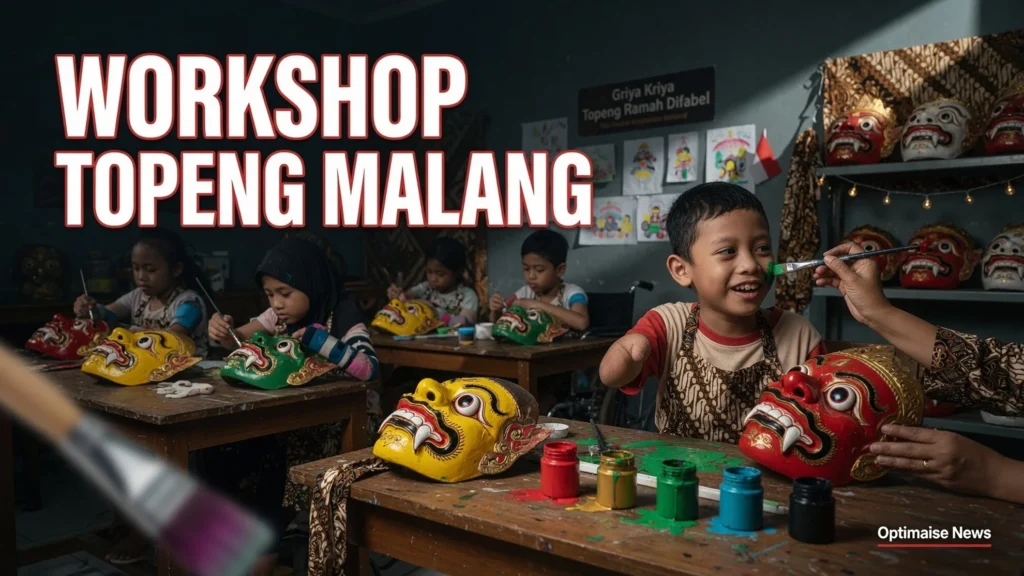 Workshop Topeng Malang Gratis: 15 Difabel Bangun Kemandirian