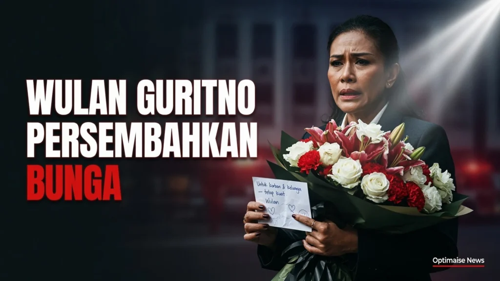 Wulan Guritno Persembahkan Bunga Sambil Tulis Pesan