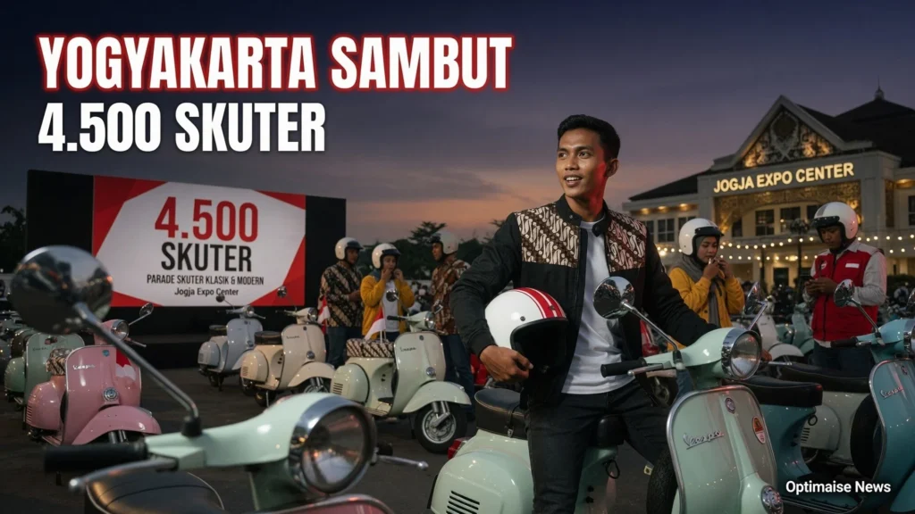 Yogyakarta Sambut 4.500 Skuter di Festival Budaya JEC