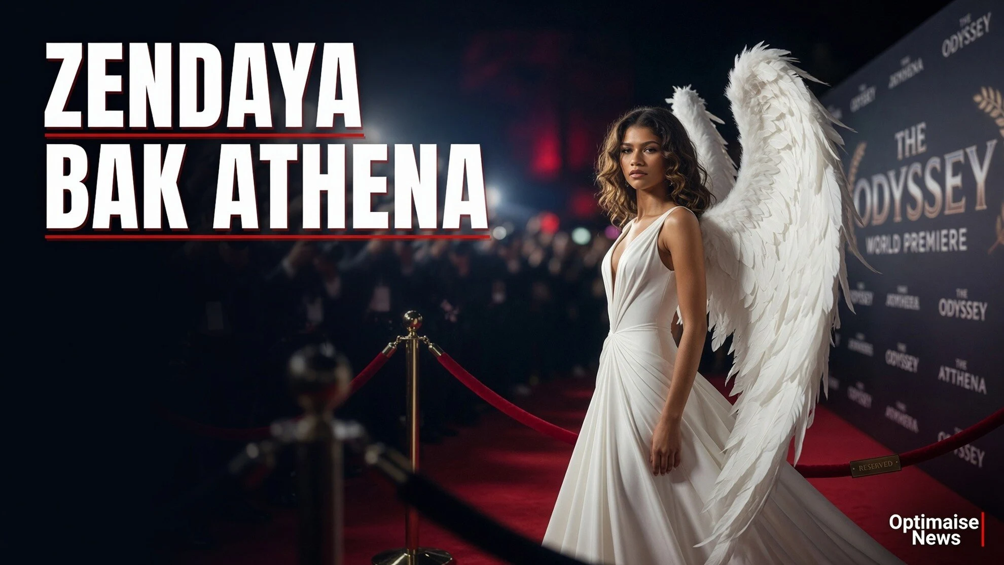 Zendaya Bak Athena di Premiere Odyssey