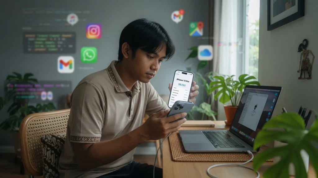 Konfirmasi Versi Lewat Mac dengan Finder atau iTunes
