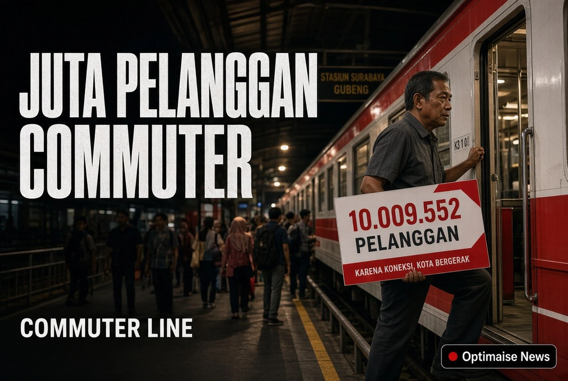 10 Juta Pelanggan Commuter Line Surabaya, Naik 8,15% hingga Juli 2026