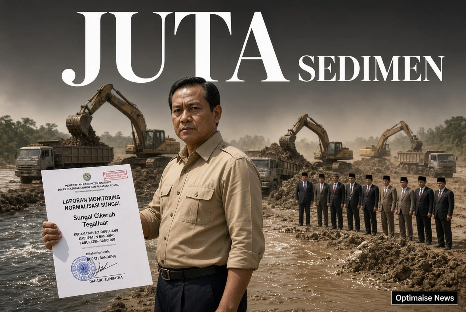 10 Juta m³ Sedimen Citarum, Bupati Bandung Siap Bangun 2 Danau