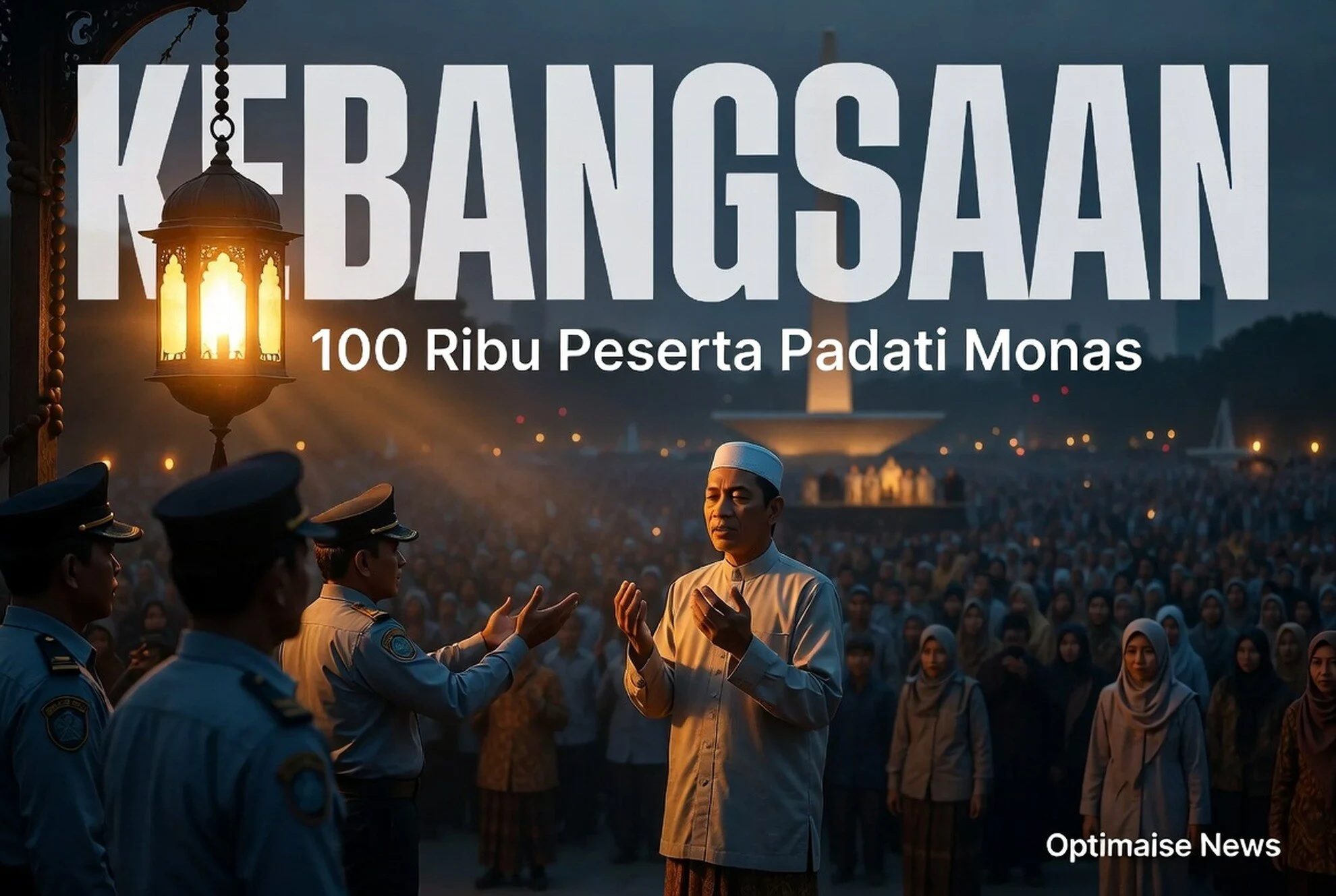 100 Ribu Peserta Padati Monas, Prabowo Hadiri Zikir Kebangsaan HUT