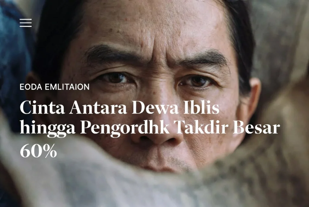 Cinta Antara Dewa Iblis hingga Pengorbanan Takdir Besar