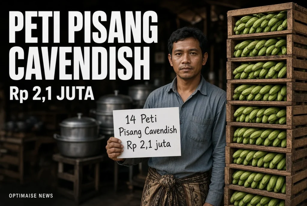 14 Peti Pisang Cavendish Rp2,1 Juta Batal, Pedagang Metro Lolos Rugi