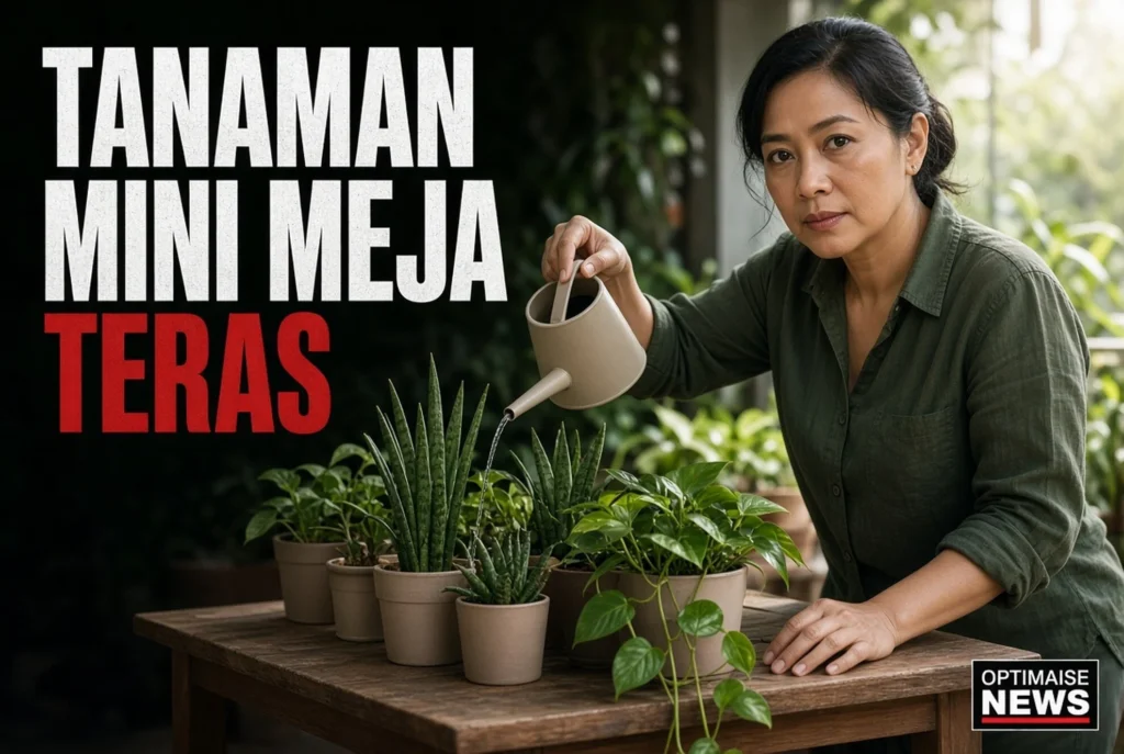 15 Tanaman Mini Meja Teras: Hemat Ruang, Siram 2-6 Minggu