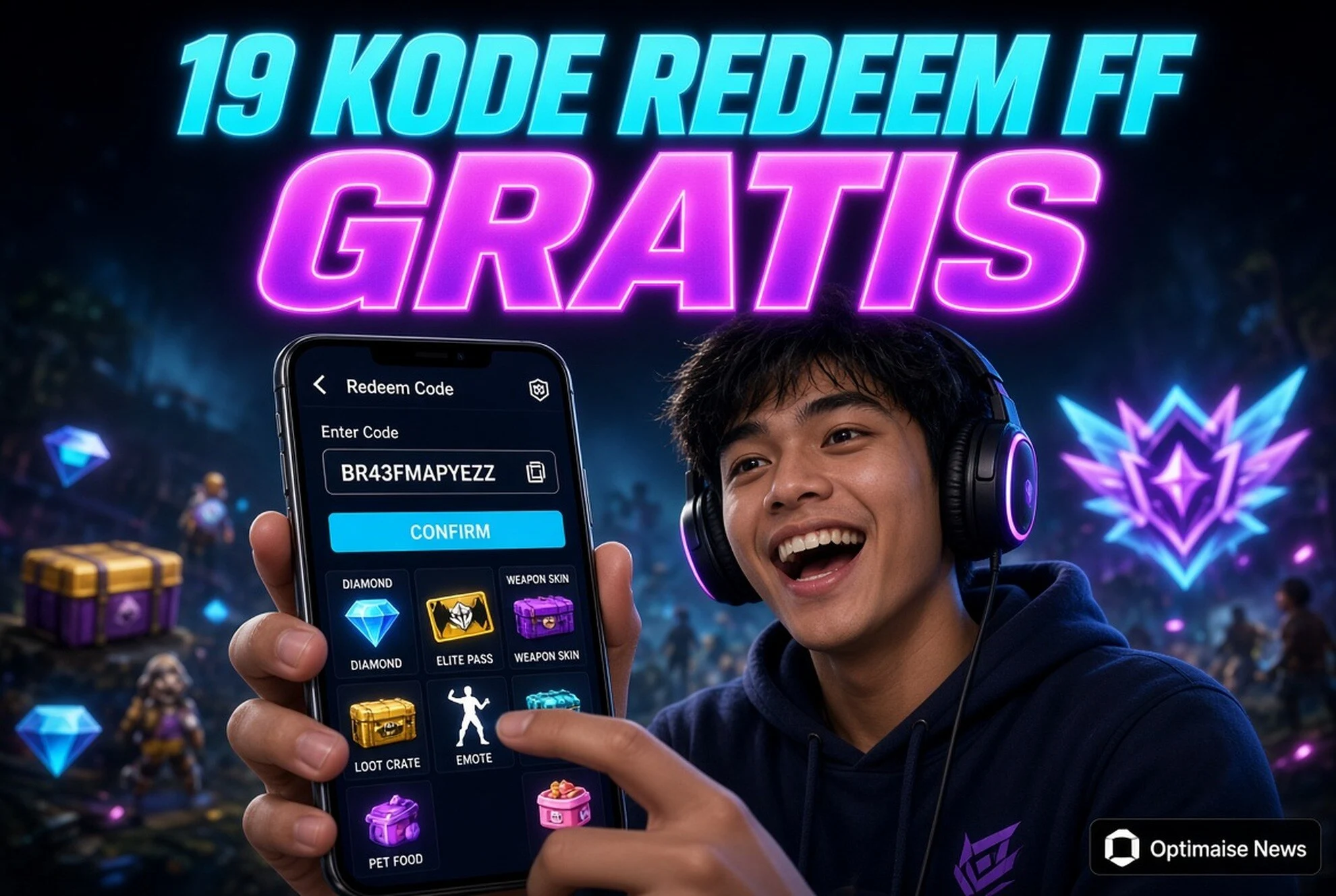 19 Kode Redeem FF 13 Agustus 2026, Klaim Diamond-Skin Gratis