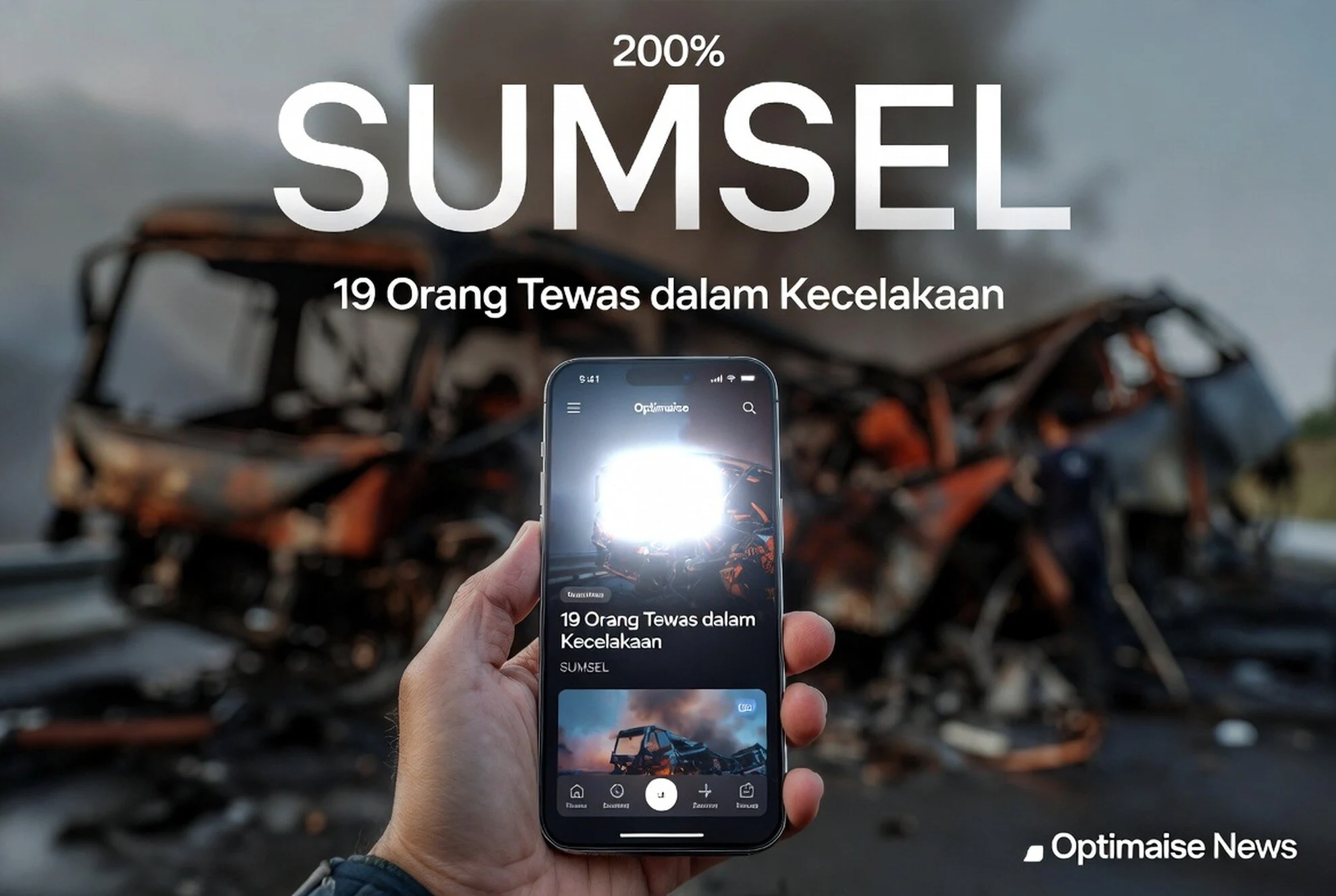 19 Orang Tewas dalam Kecelakaan Bus ALS di Sumsel