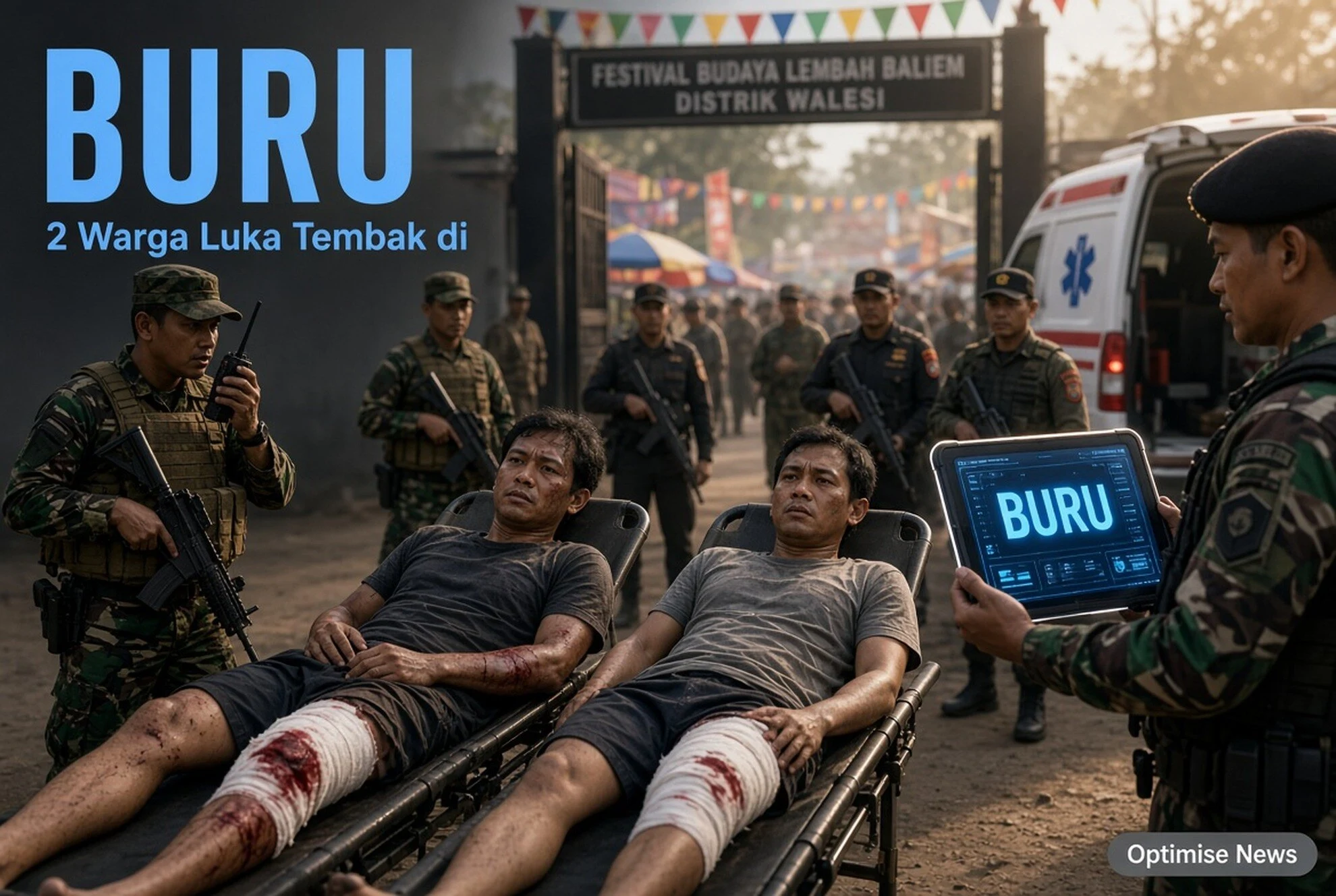 2 Warga Luka Tembak di Gerbang Festival Baliem, Aparat Buru OTK