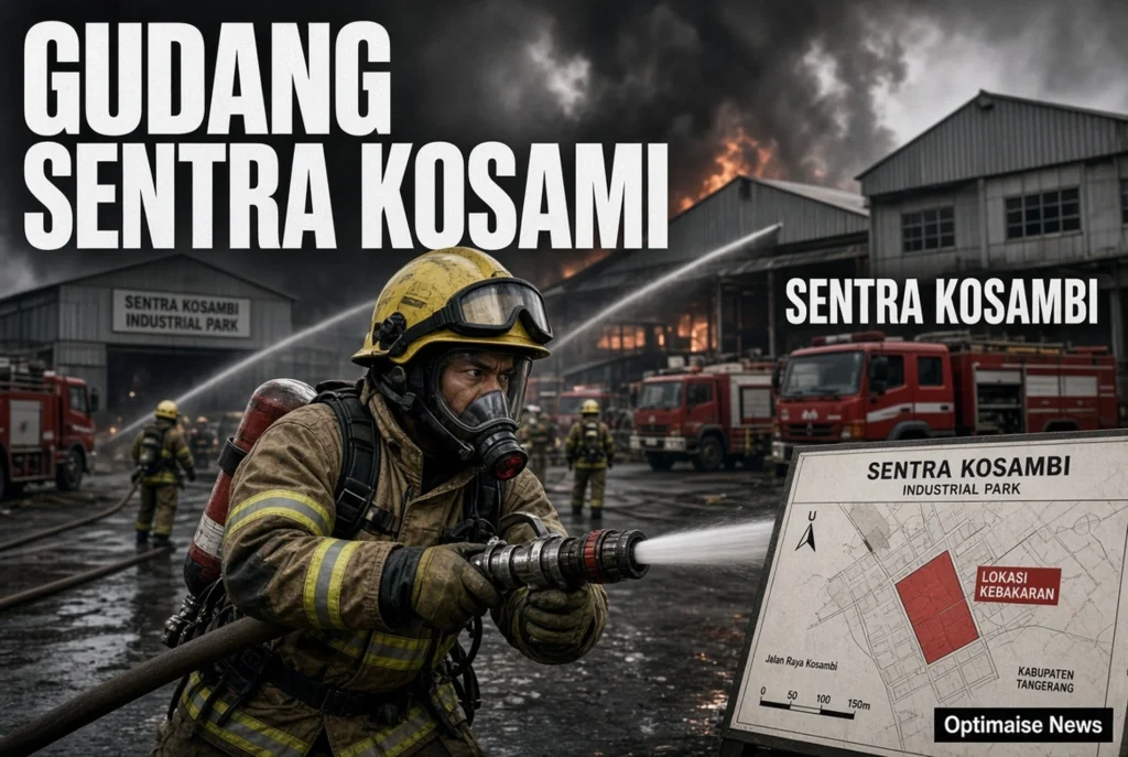 3 Gudang Sentra Kosambi Hangus: 10+ Armada Damkar