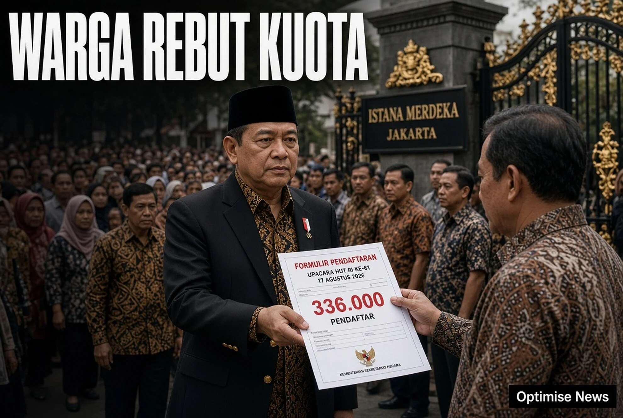 336.000 Warga Rebut Kuota Upacara HUT RI di Istana, Mensesneg Tambah