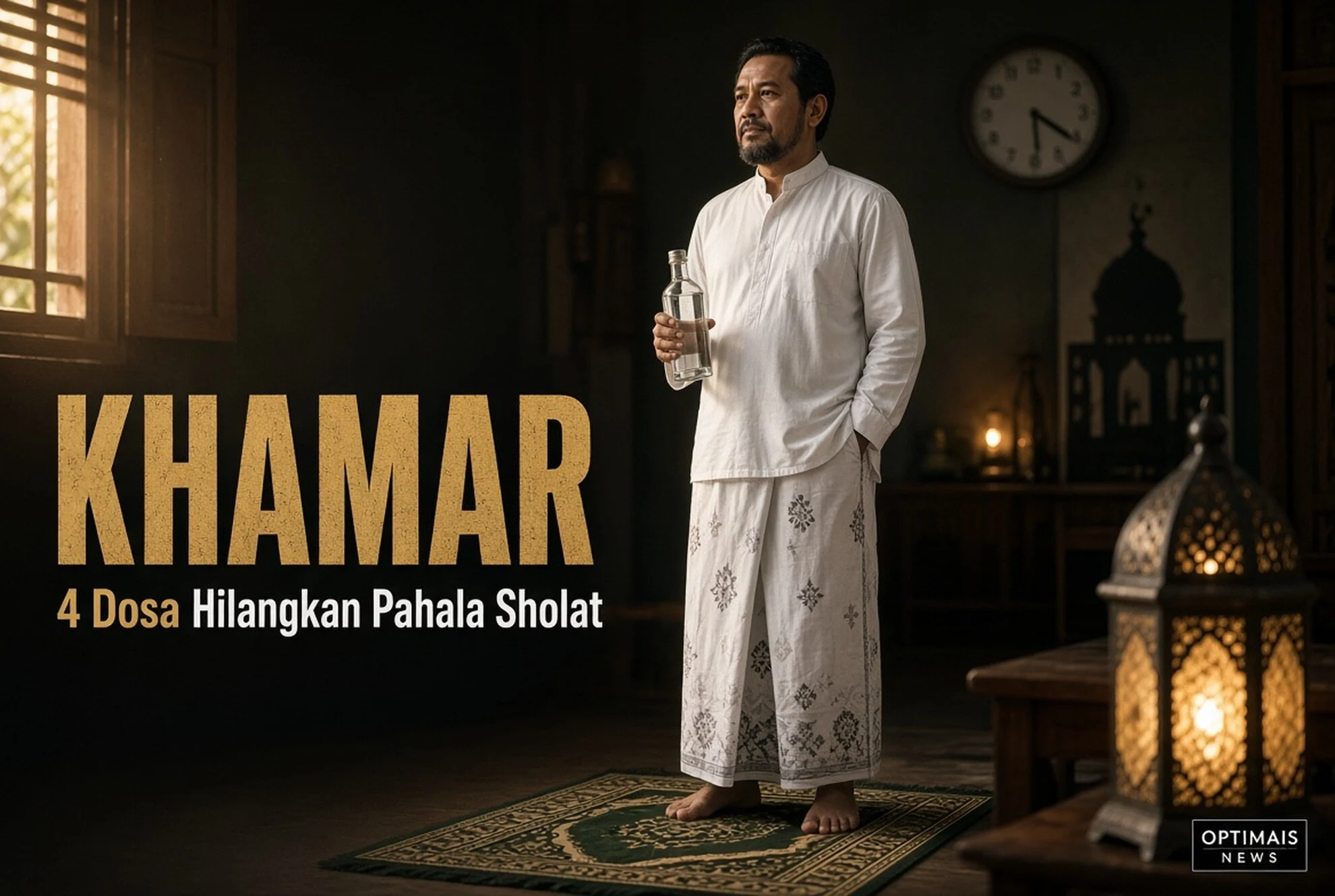 4 Dosa Hilangkan Pahala Sholat 40 Hari: Khamar