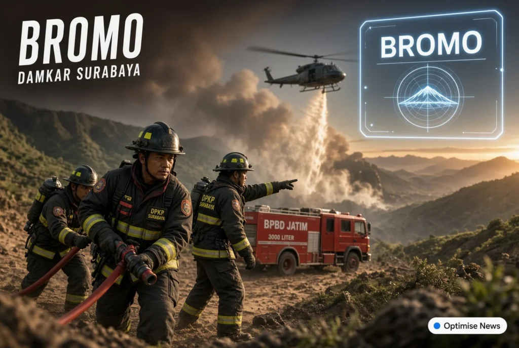 5 Personel Damkar Surabaya Pulang Usai Bantu Padam Api Bromo