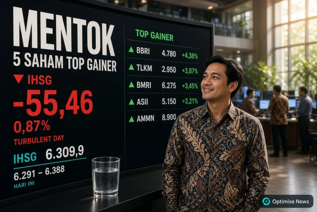 5 Saham Top Gainer Mentok ARA