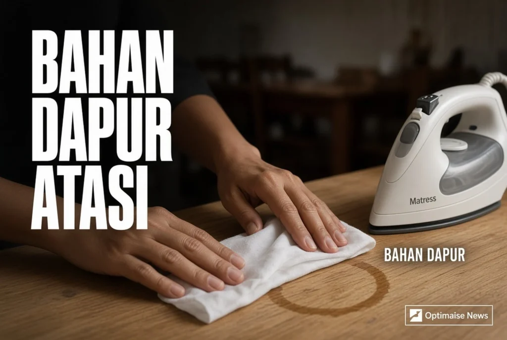 7 Bahan Dapur Atasi Bercak Putih Meja Kayu Tanpa Ganti Finishing