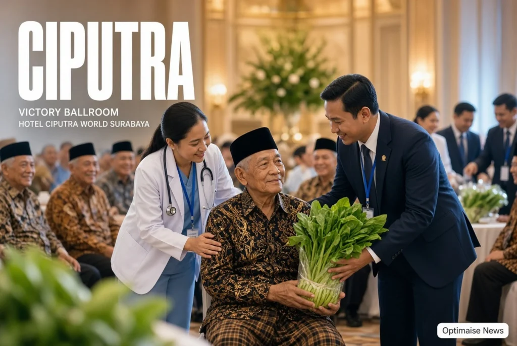 70 Veteran Terima Cek Kesehatan & Parsel Sayur di Hotel Ciputra