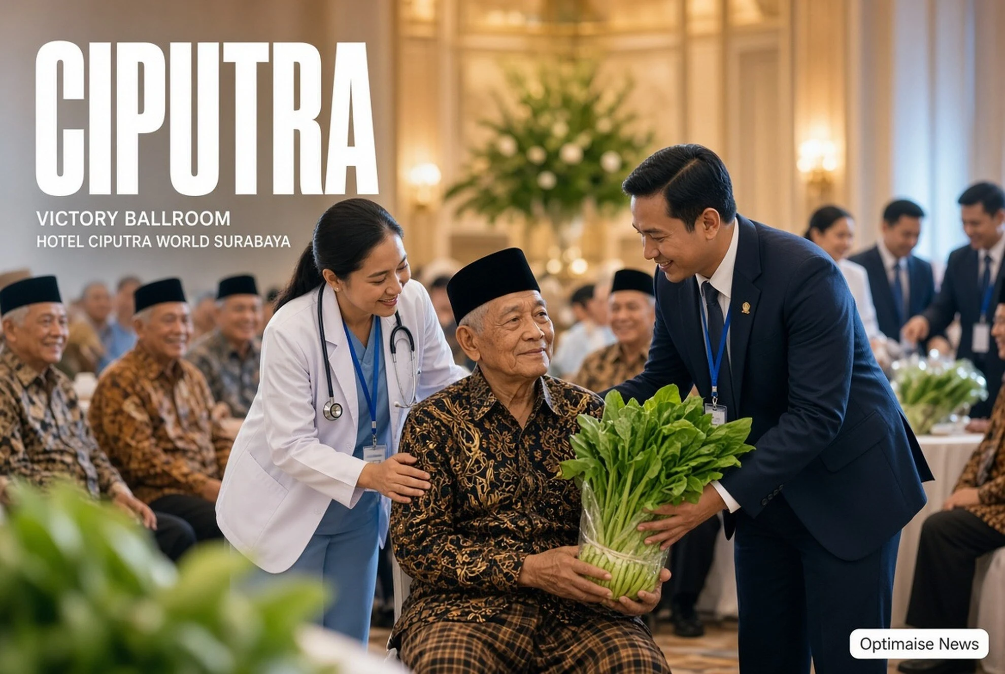 70 Veteran Terima Cek Kesehatan & Parsel Sayur di Hotel Ciputra