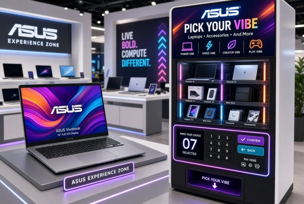 Vending Machine Aksesoris dan Undian Hadiah Bulanan