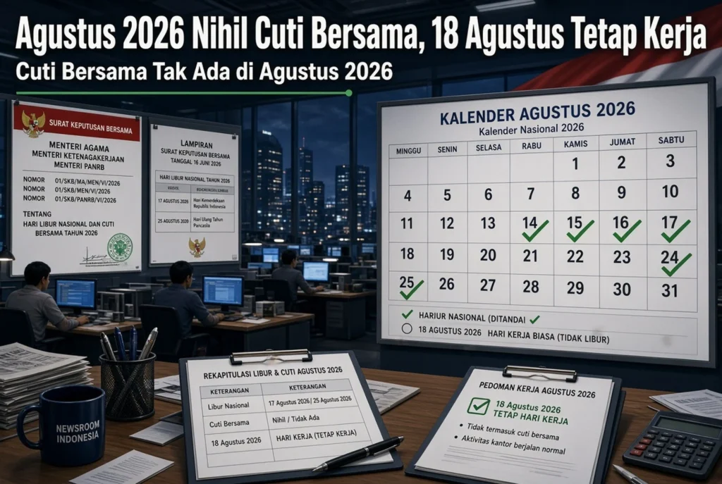 Dua tanggal merah Agustus dan tema HUT ke-81 RI