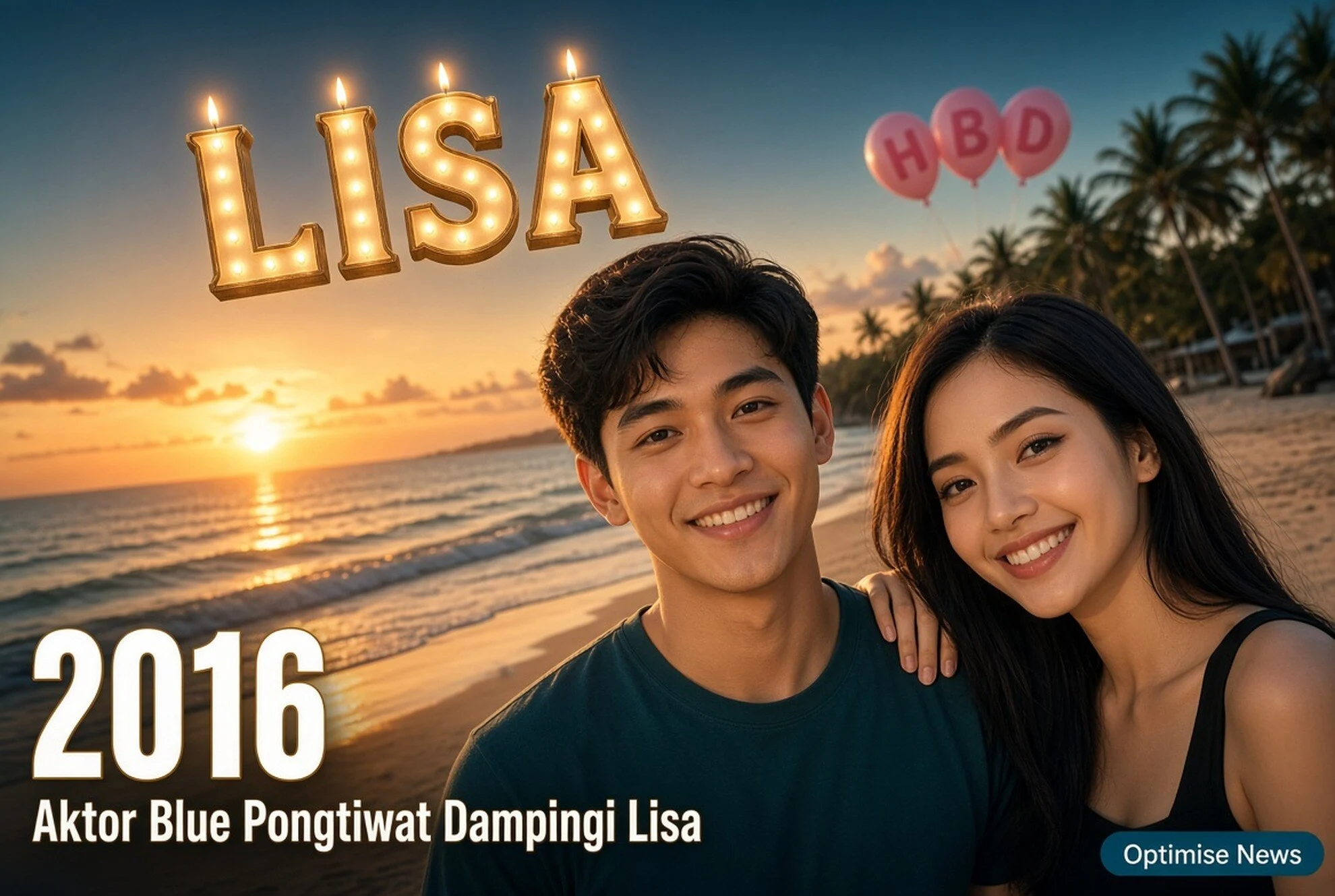 Aktor Blue Pongtiwat Dampingi Lisa BLACKPINK Sejak Kenal 2016