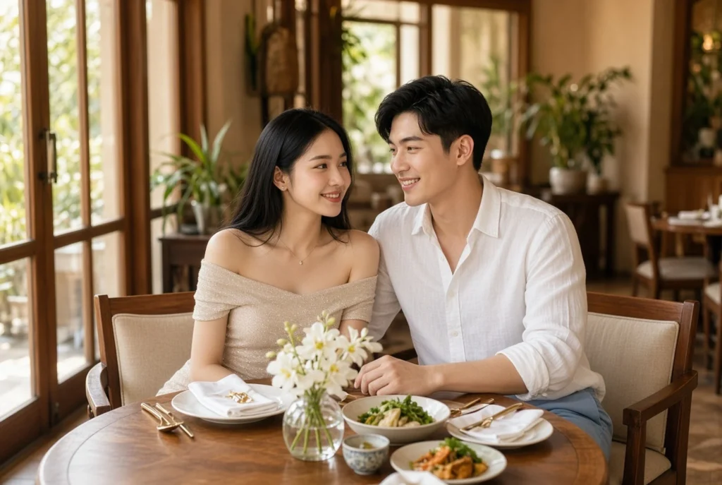 Makan malam keluarga dan belanja bersama
