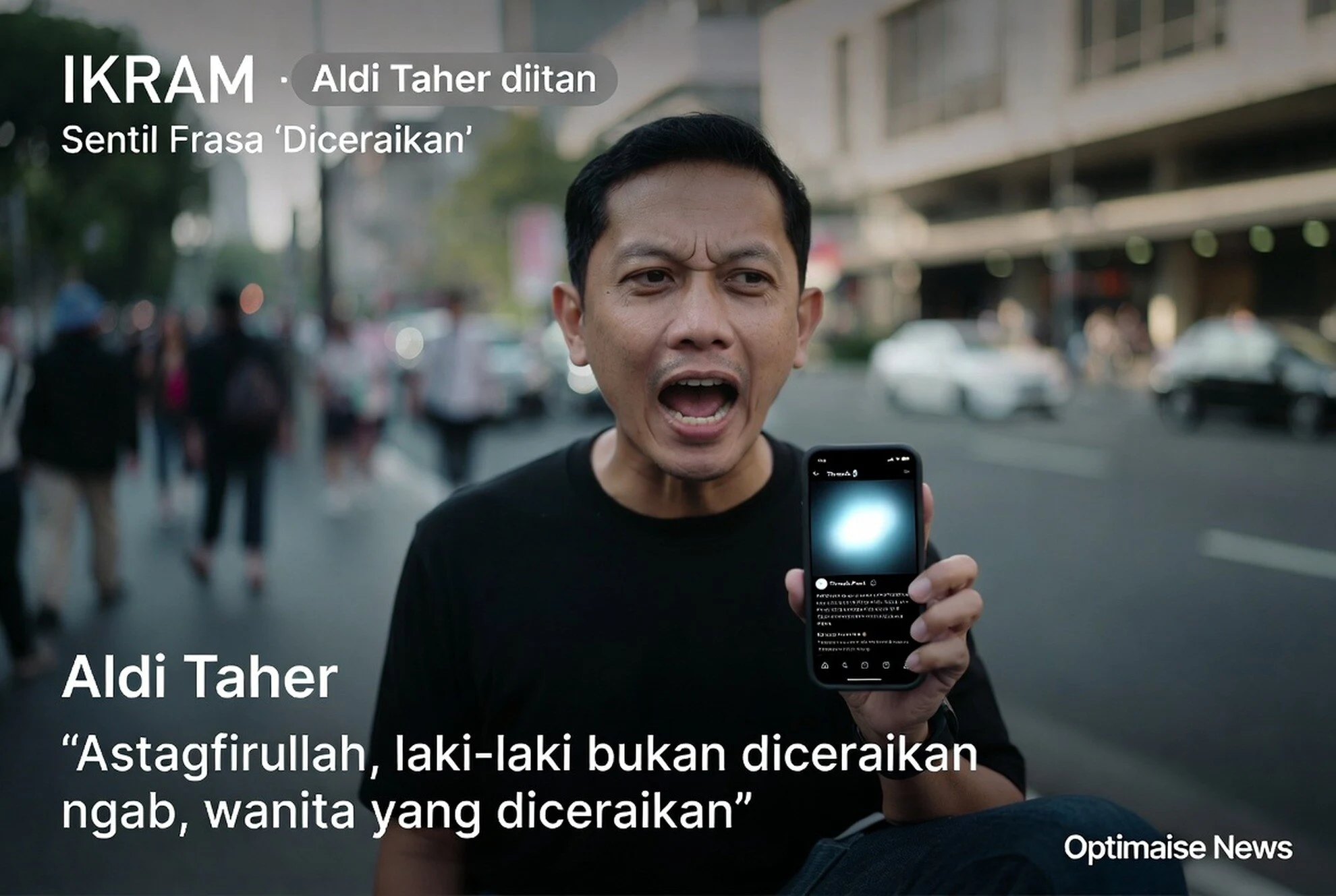 Aldi Taher Sentil Frasa 'Diceraikan' Ikram