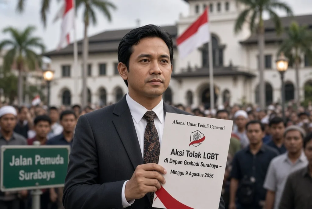 Lokasi aksi di depan Grahadi serta jadwal pelaksanaan