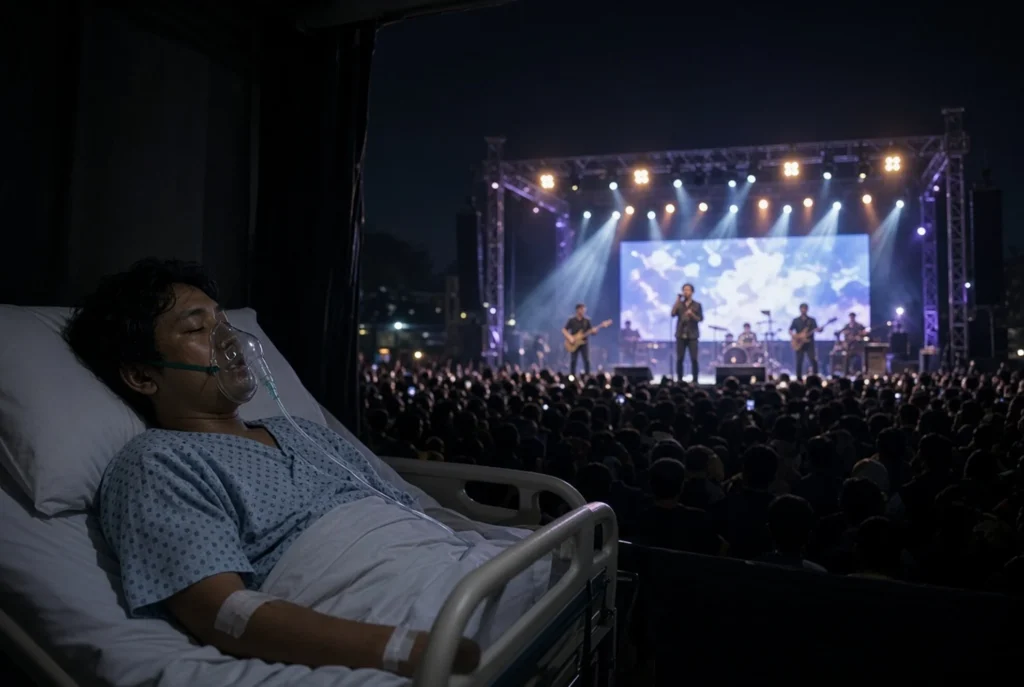 The Sounds Project 8 Agustus: video di layar utama, bukan Andika yang bernyanyi